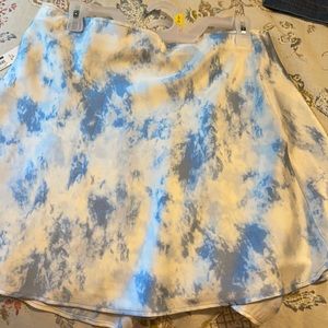 NWT blue and white skate skirt